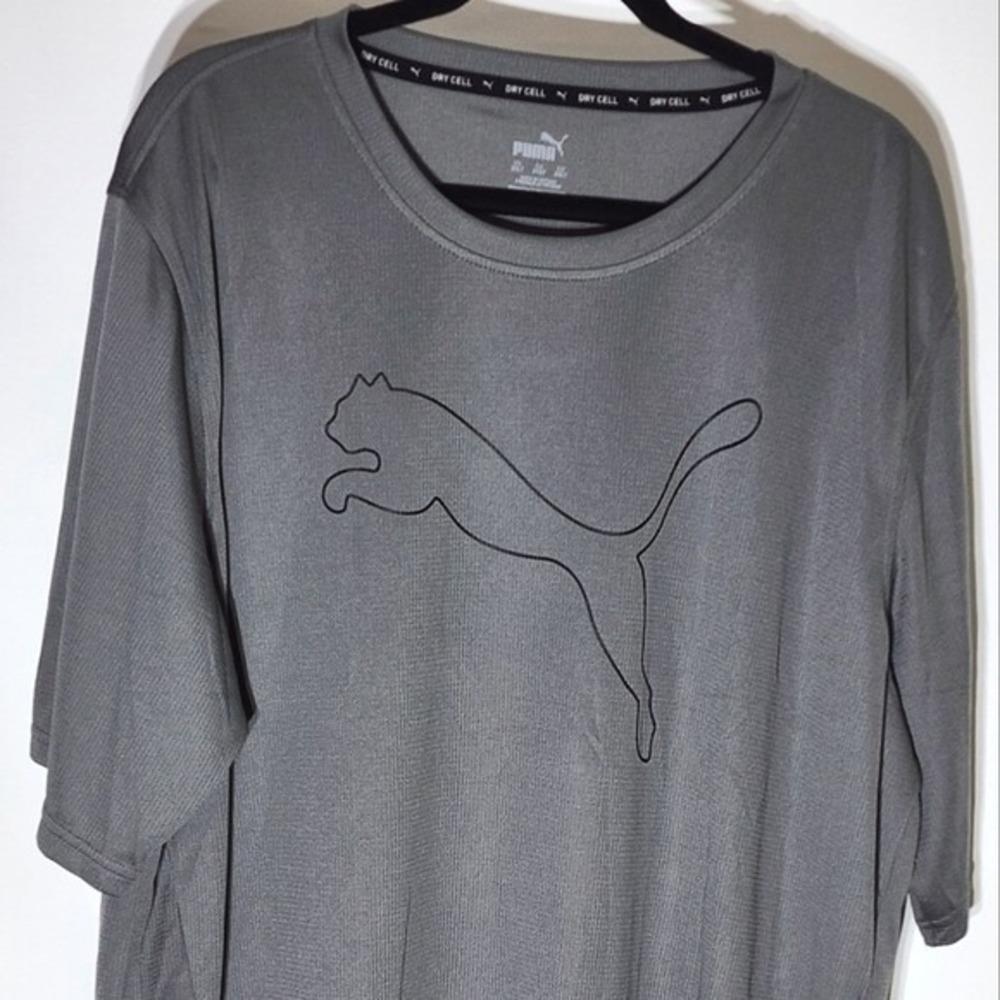 Puma Men's Performance Cat Tee Dry Cell technology Dark Grey 2XL New‎